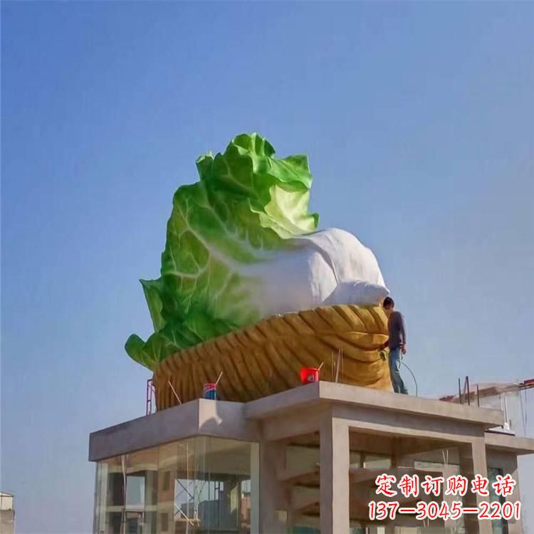 聊城玻璃钢白菜雕塑