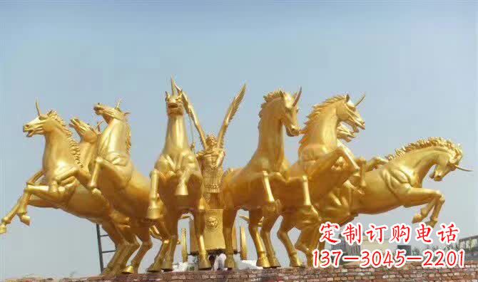 聊城阿波罗战车铜雕