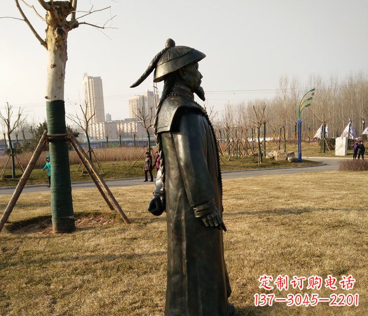 聊城爱国人物林则徐铜雕