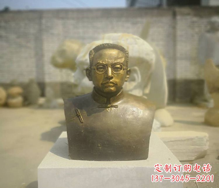 聊城新“陶行知精神爱国者陶行知胸像铜雕”