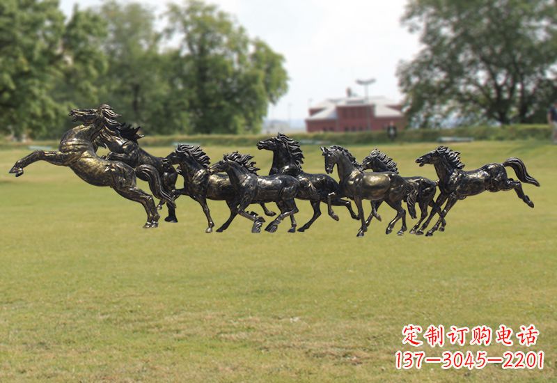 聊城马群铜雕经典珍藏