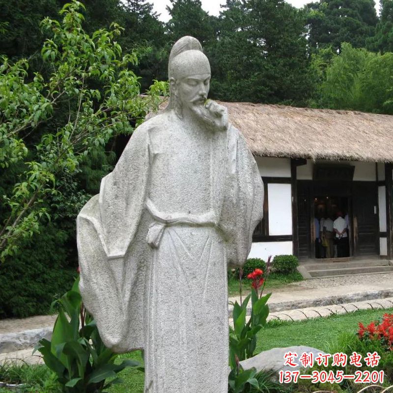 聊城白居易石雕塑像传承中国古代文化精髓
