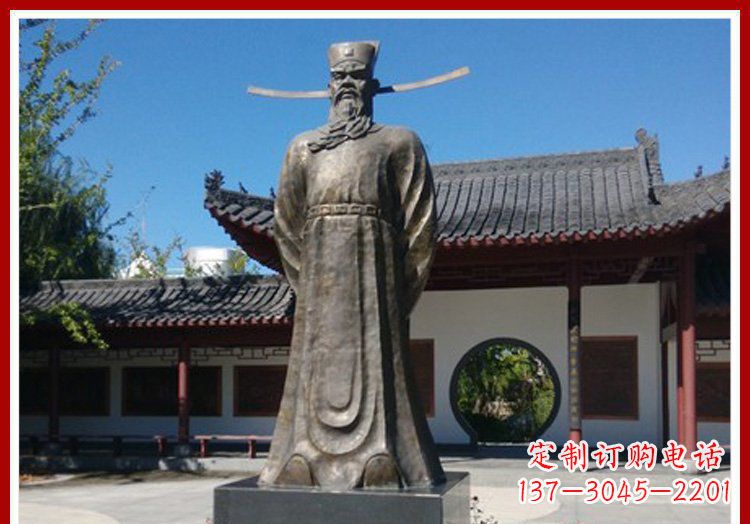 聊城包拯铜雕传承古代文化的艺术精品
