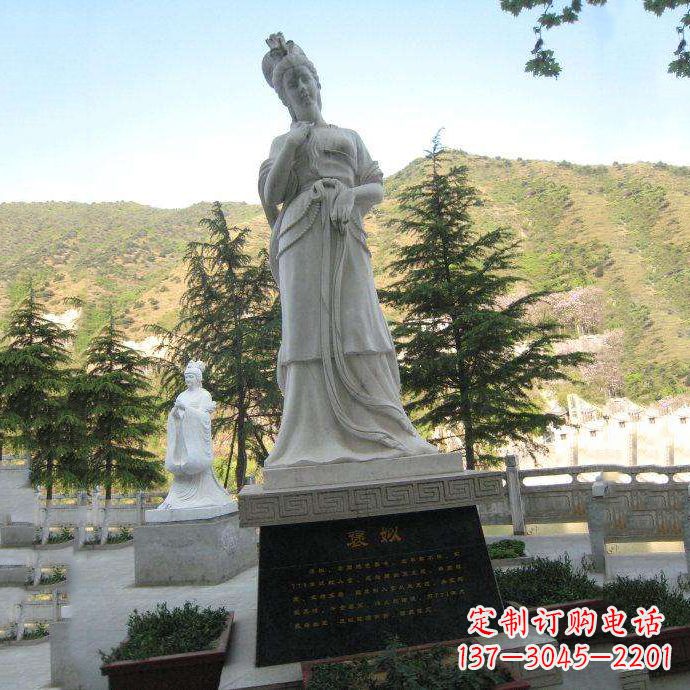聊城褒姒雕像-中国古代知名美女“烽火戏诸侯”相关人物雕塑