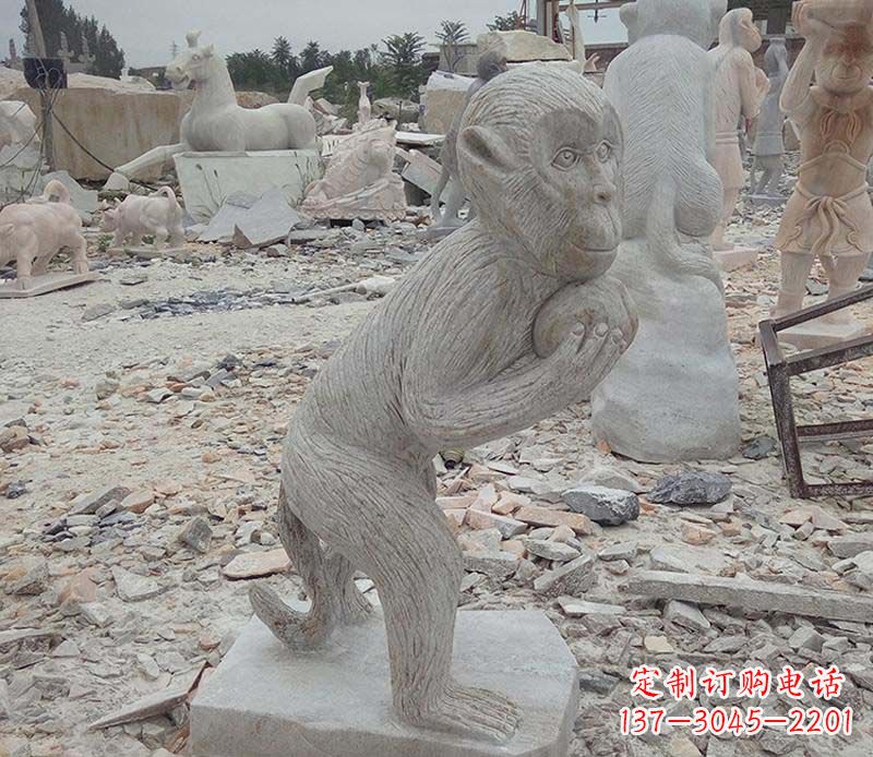 聊城新猴子雕像,传承古老传说