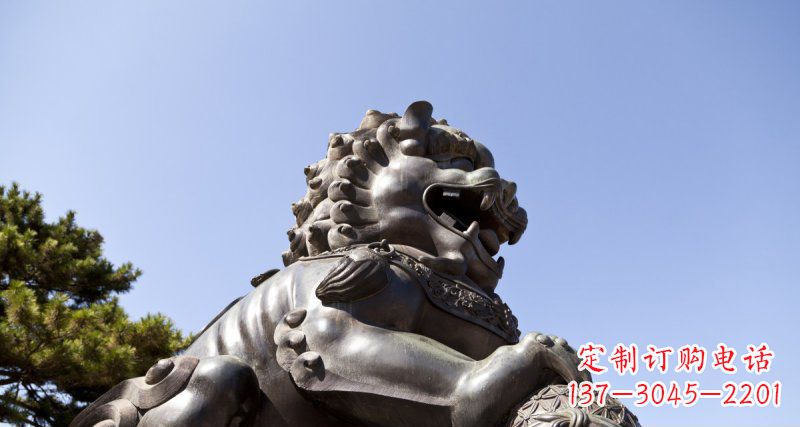聊城北方铜狮子铜雕