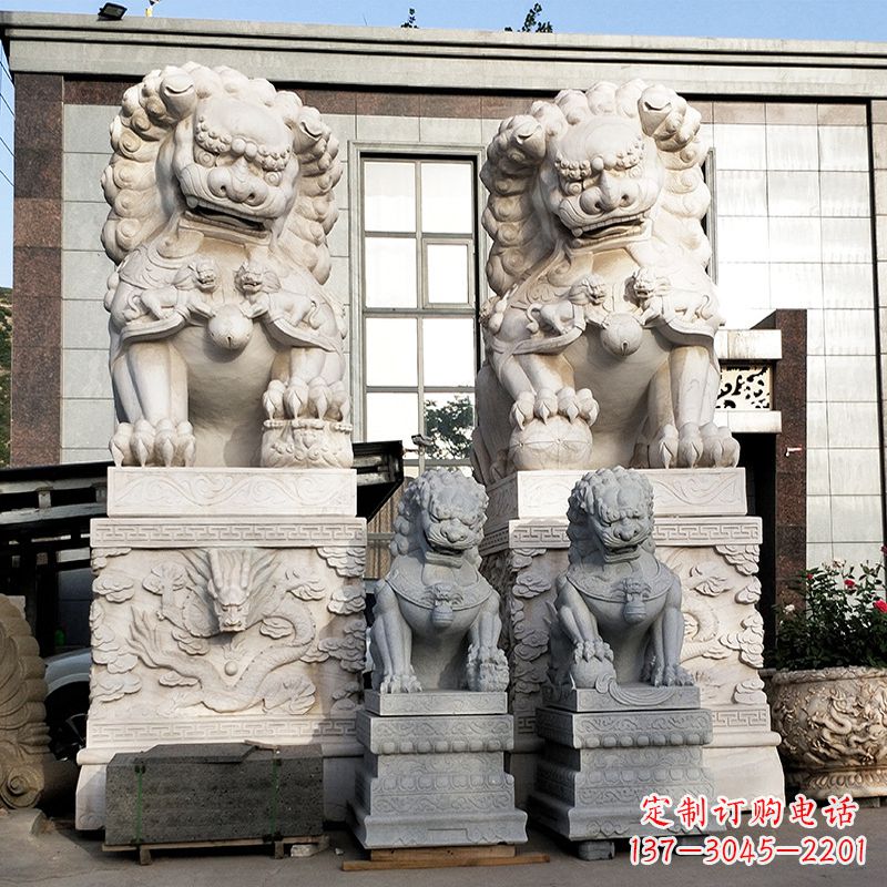 聊城石狮子雕塑——守护家园的看门神