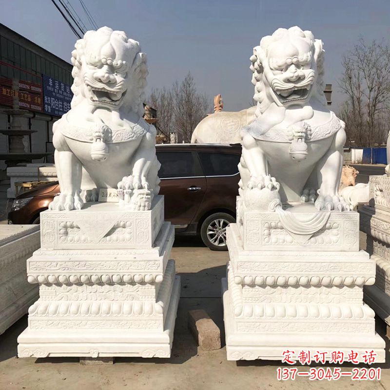 聊城新精美汉白玉狮子