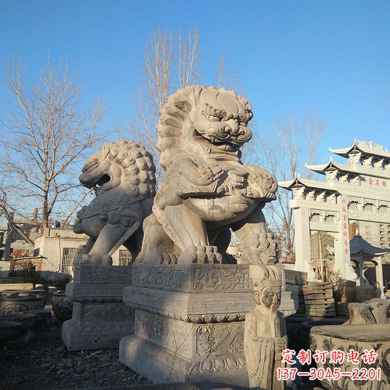 聊城新室内装饰狮子雕塑