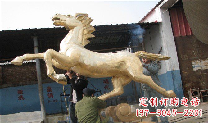 聊城奔马铸铜马铜雕