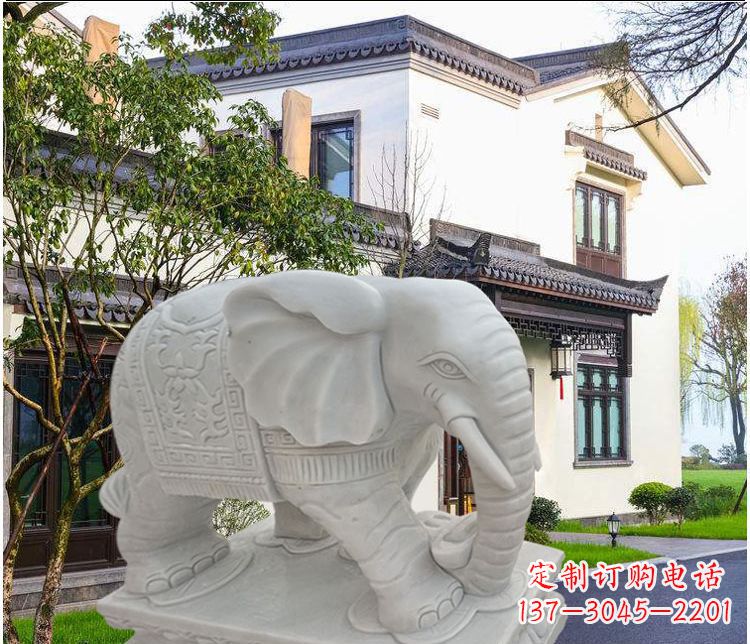 聊城大象汉白玉雕塑