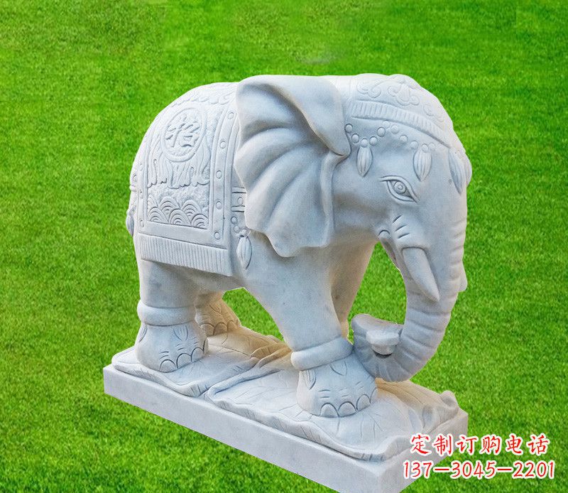 聊城雕刻精美大象石雕