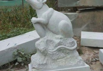 聊城12生肖子鼠石雕
