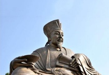 聊城历史名人北宋文坛领袖欧阳修铸铜雕塑