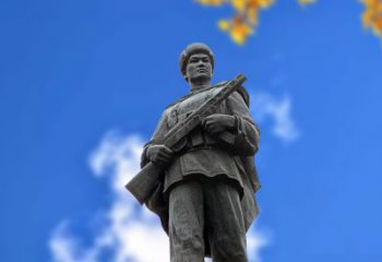 聊城中国著名抗战英雄人物邱少云石雕塑像