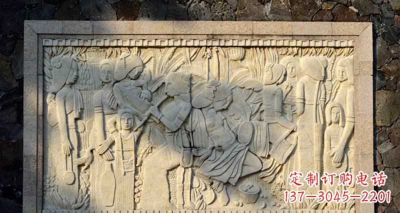 聊城女人之石抽象浮雕壁画