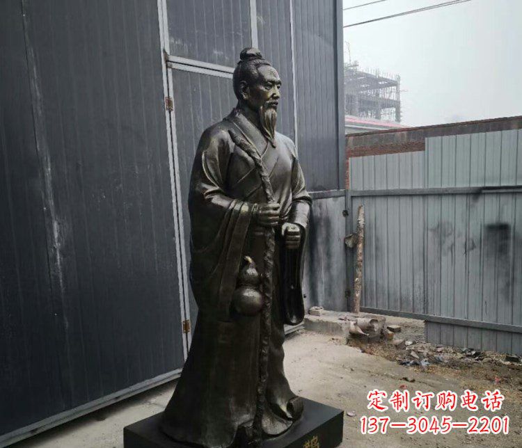 聊城扁鹊人物古代名医铜雕摆件