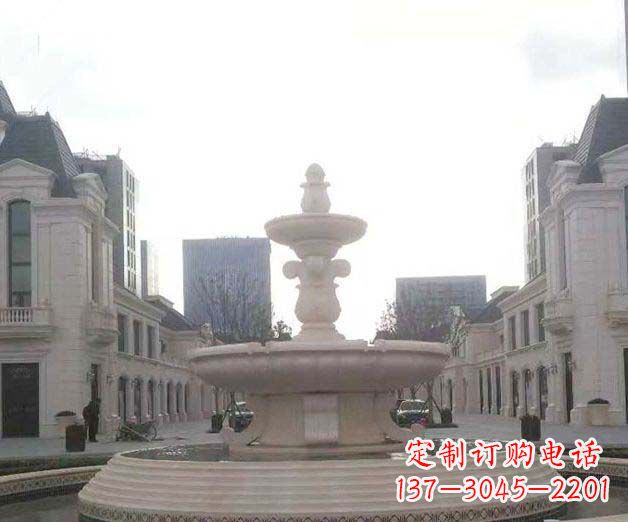 聊城别墅景观大理石喷泉石雕