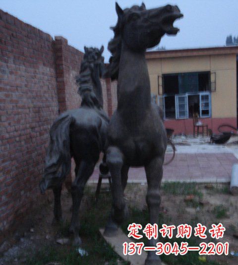 聊城别墅景观动物马铜雕塑_2