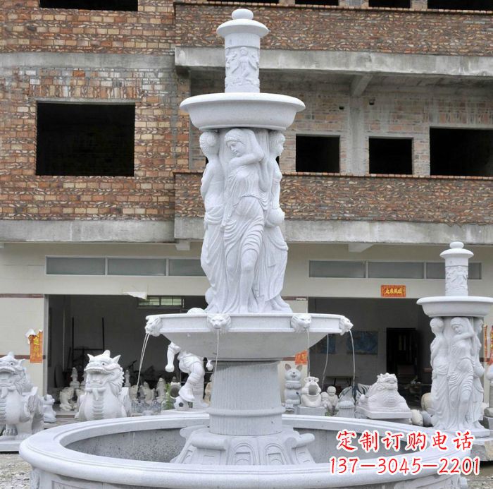 聊城精美绝伦的喷泉石雕
