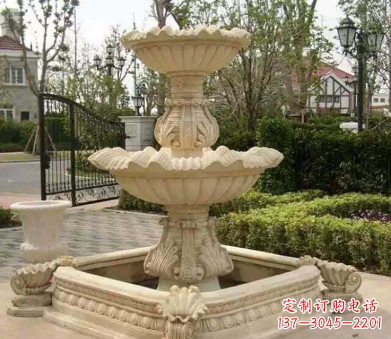 聊城优雅精致的喷泉石雕