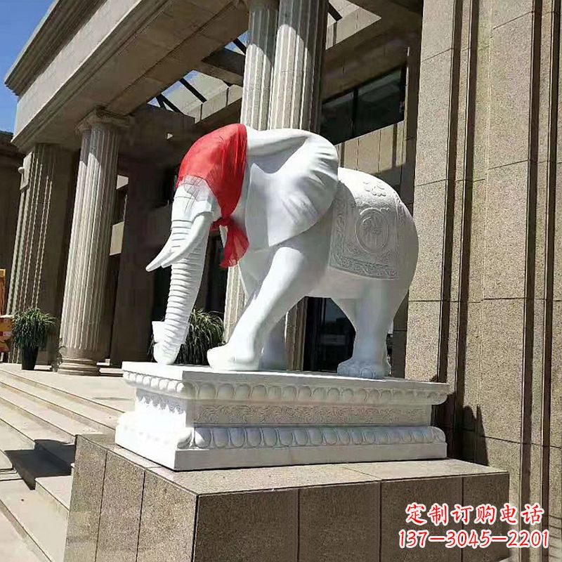 聊城大象雕刻精美家居装饰品