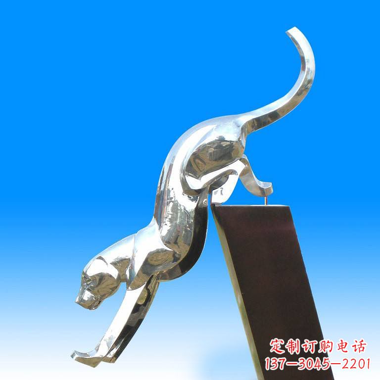 聊城豹玻璃——玻璃钢豹子雕塑