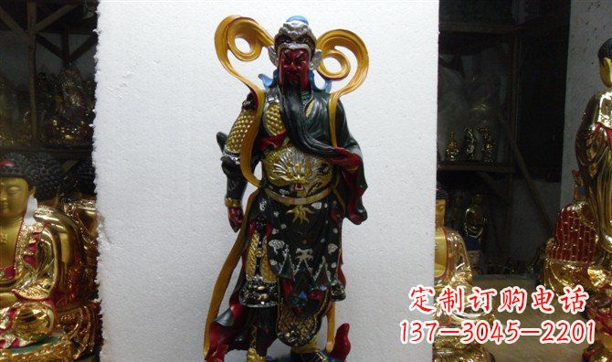 聊城关公玻璃钢彩绘刀