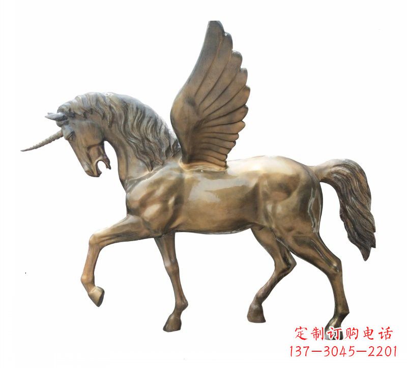 聊城独角兽雕塑玻璃钢的艺术之美