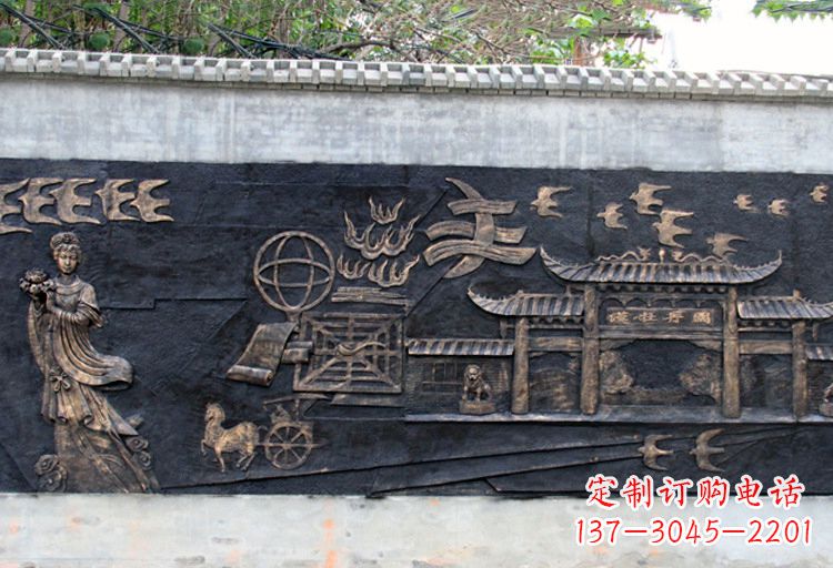 聊城玻璃钢仿铜牡丹雕塑