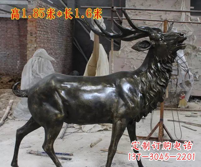 聊城玻璃钢仿铜动物雕塑精美绝伦