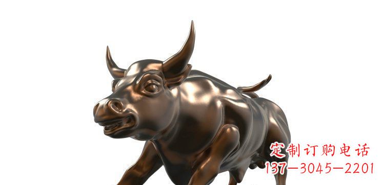聊城玻璃钢仿铜牛公园动物雕塑视觉盛宴