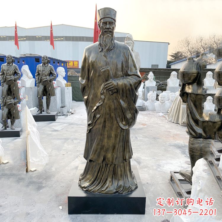聊城苏东坡玻璃钢仿铜雕塑