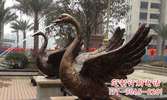 聊城天鹅雕塑美丽的视觉盛宴