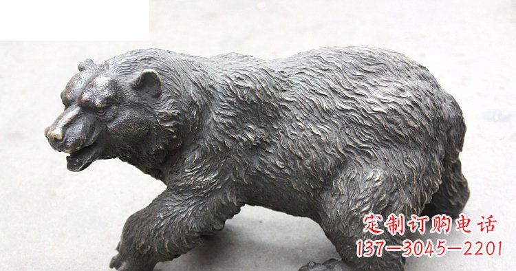 聊城以玻璃钢制作的北极熊雕塑