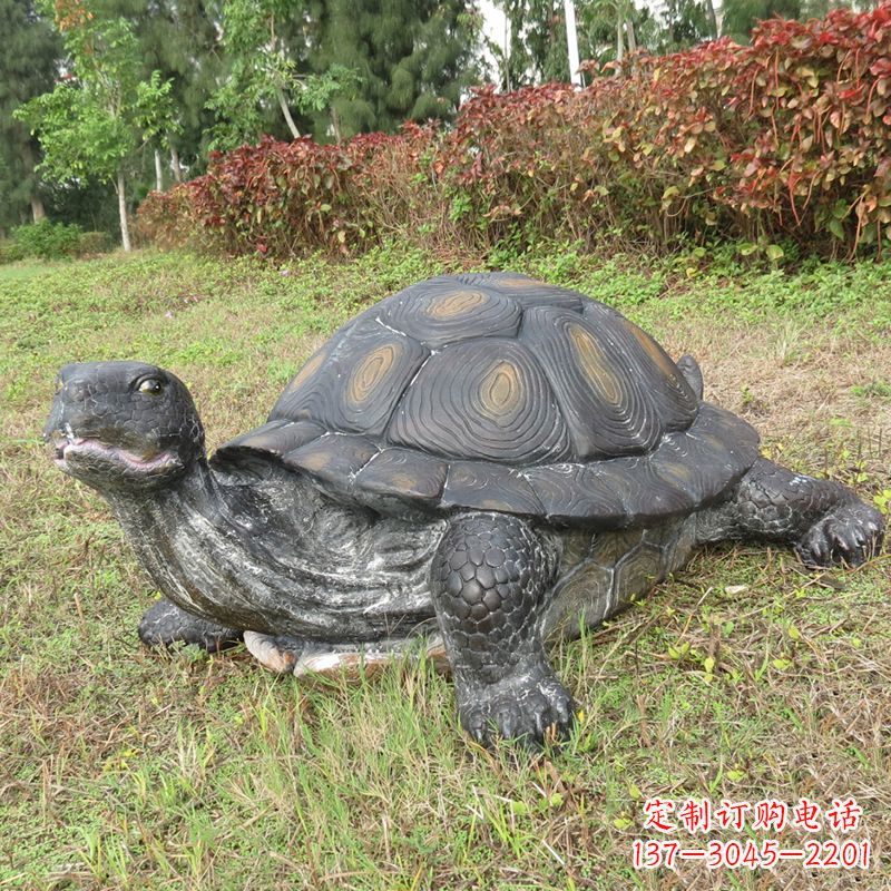 聊城玻璃钢乌龟雕塑传承古老文化