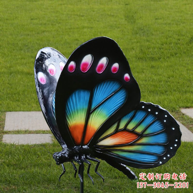 聊城玻璃钢制作的蝴蝶雕塑