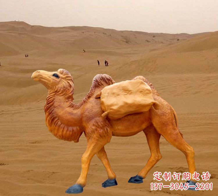 聊城玻璃钢骆驼雕塑