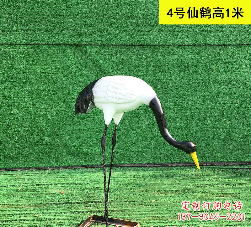 聊城仙鹤玻璃钢雕塑