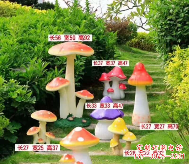 聊城玻璃钢蘑菇雕塑——描绘美丽景色