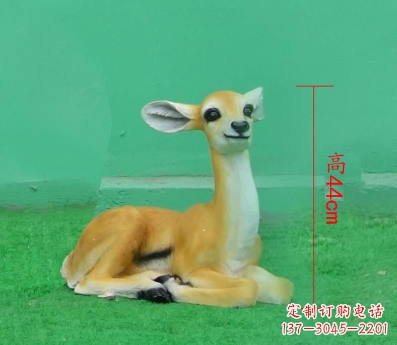 聊城玻璃钢制作的羚羊雕塑