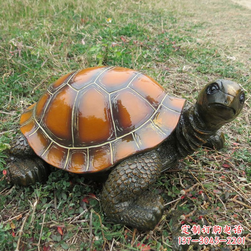 聊城玻璃钢制乌龟雕塑——艺术的精美呈现