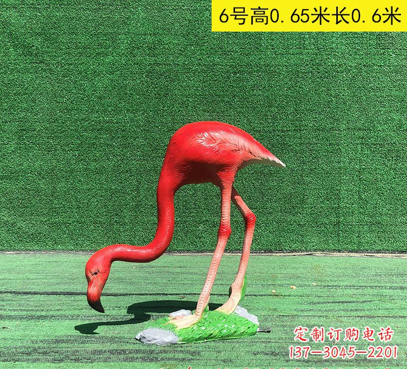 聊城精美玻璃钢火烈鸟雕塑
