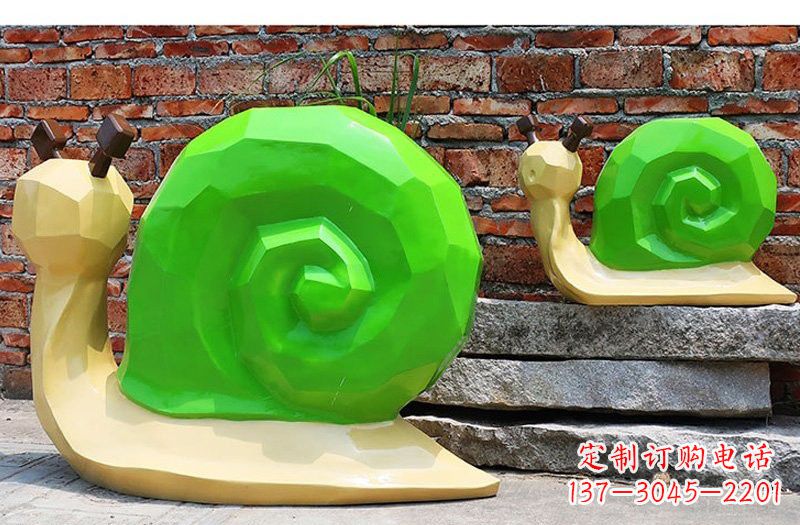 聊城玻璃钢蜗牛雕塑——浪漫又充满灵感