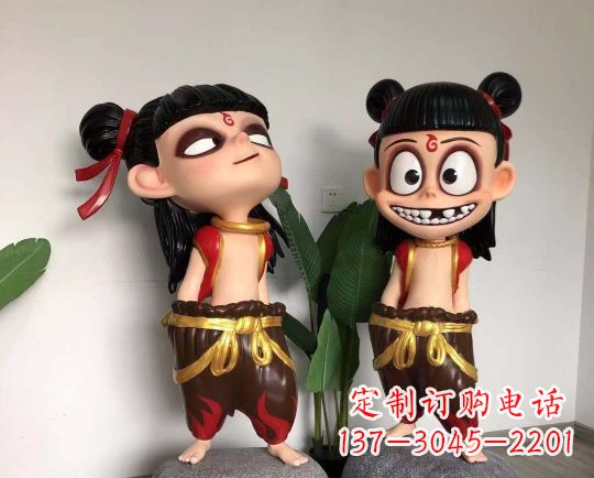 聊城玻璃钢制作的哪吒雕塑一种神奇的艺术