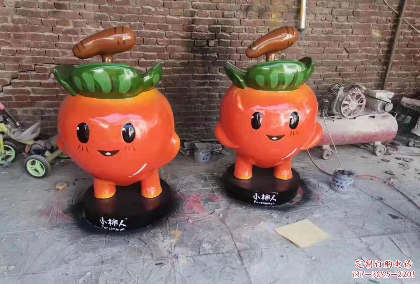 聊城精致玻璃钢卡通蔬菜雕塑