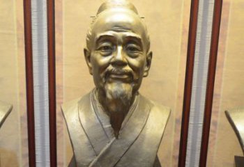 聊城扁鹊医学家铜雕