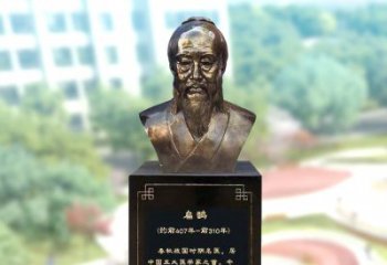 聊城玻璃钢扁鹊著名医生半身像雕塑