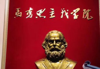 聊城马克思头像玻璃钢仿铜雕塑