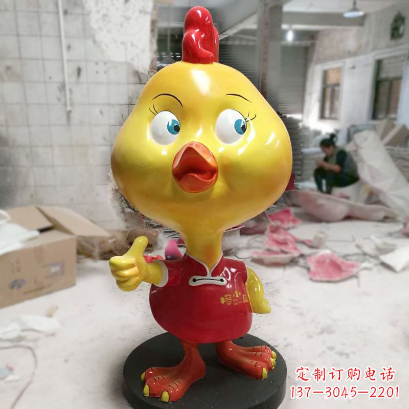 聊城“玻璃钢制造的精美鸡雕塑”